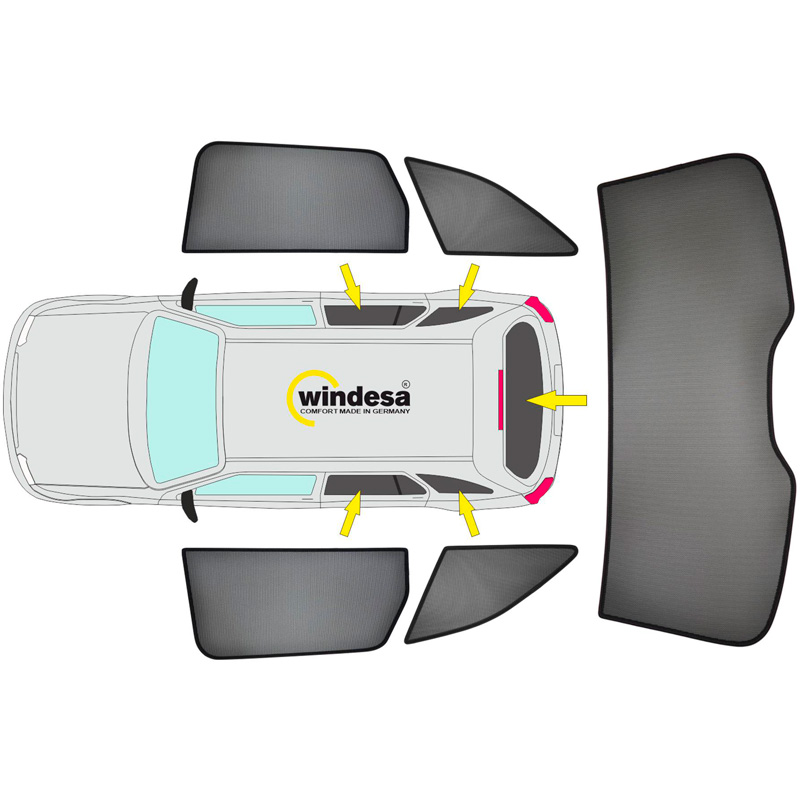 SunClip Zicht- & Zonwering  Mercedes GLC (X254) 2022-